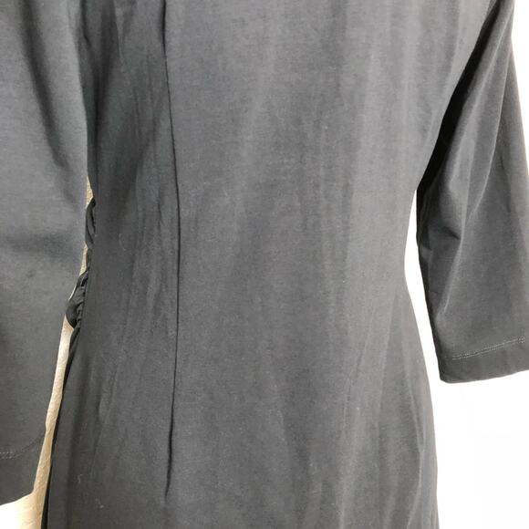 Soft Surroundings black faux wrap dress size Petite Small - Picture 7 of 13